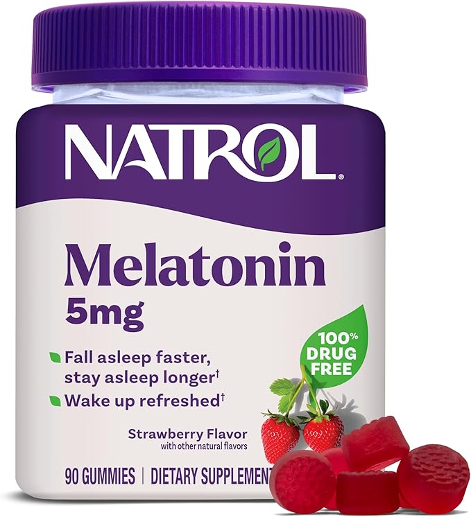 Natrol Melatonin 5mg – Strawberry Flavoured (90 Gummies)
